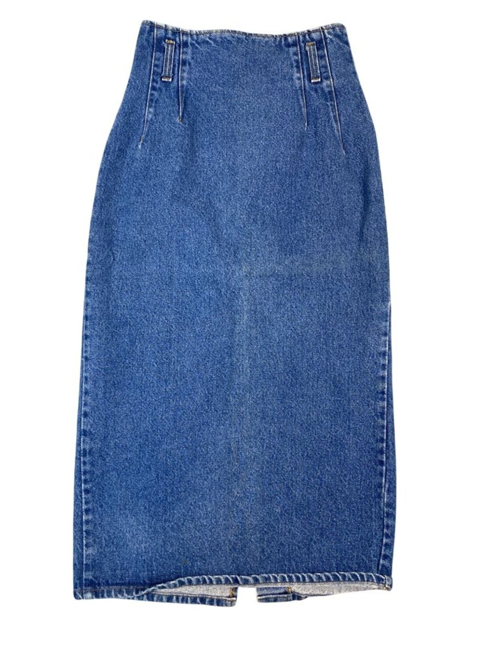 Stuffed Shirt Denim Pencil Skirt 3/4 Back Zipper Closure High-Waisted Y2K Vintag